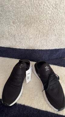 ADIDAS ORIGINALS DEERUPT RUNNER BLACK/WHITE MEN'S SIZE 12 NEW